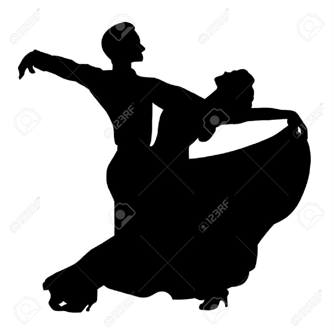 Ballroom Dancing Silhouette At Getdrawings Com Free For