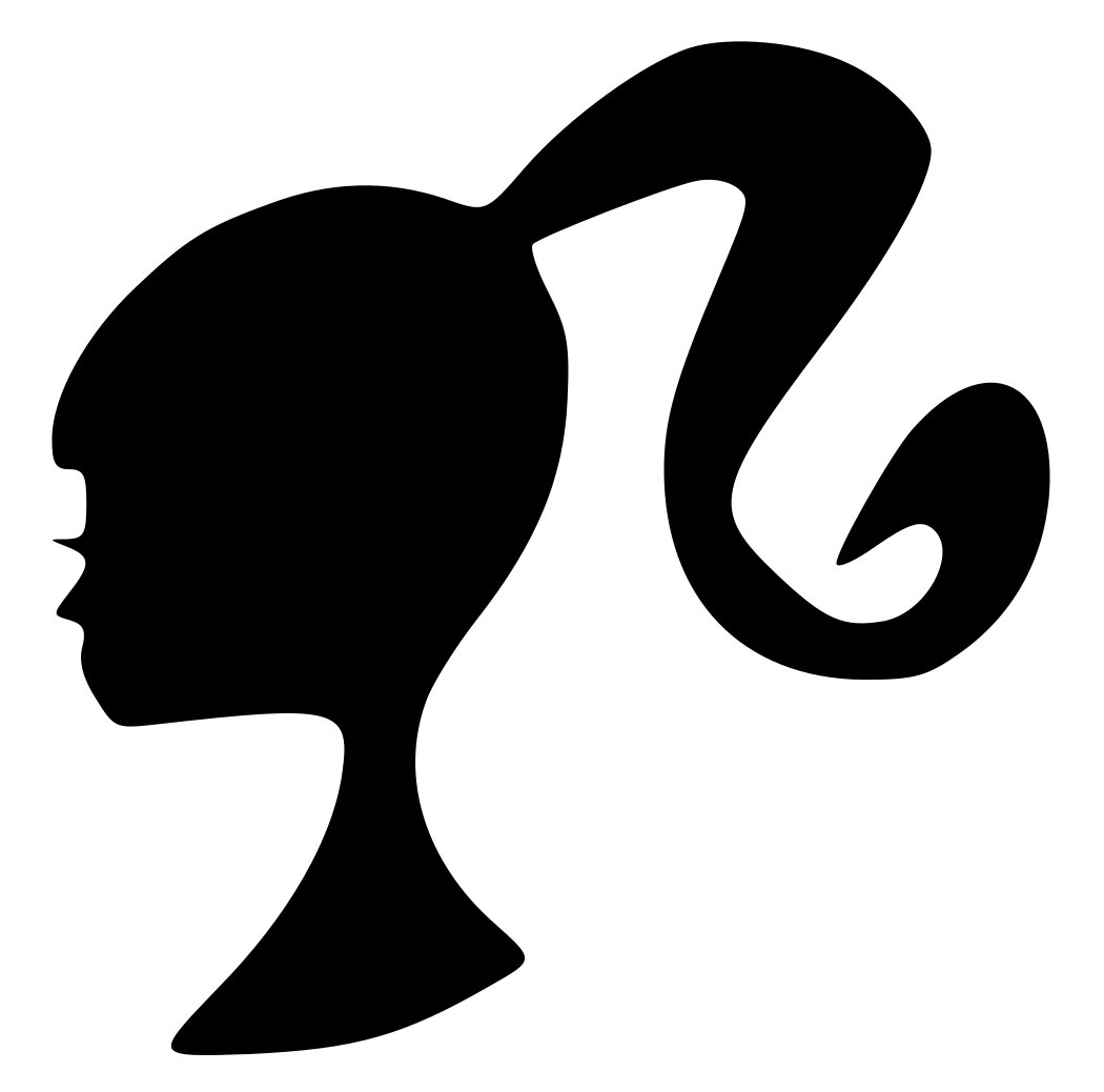 Barbie Head Silhouette at GetDrawings com Free for personal use