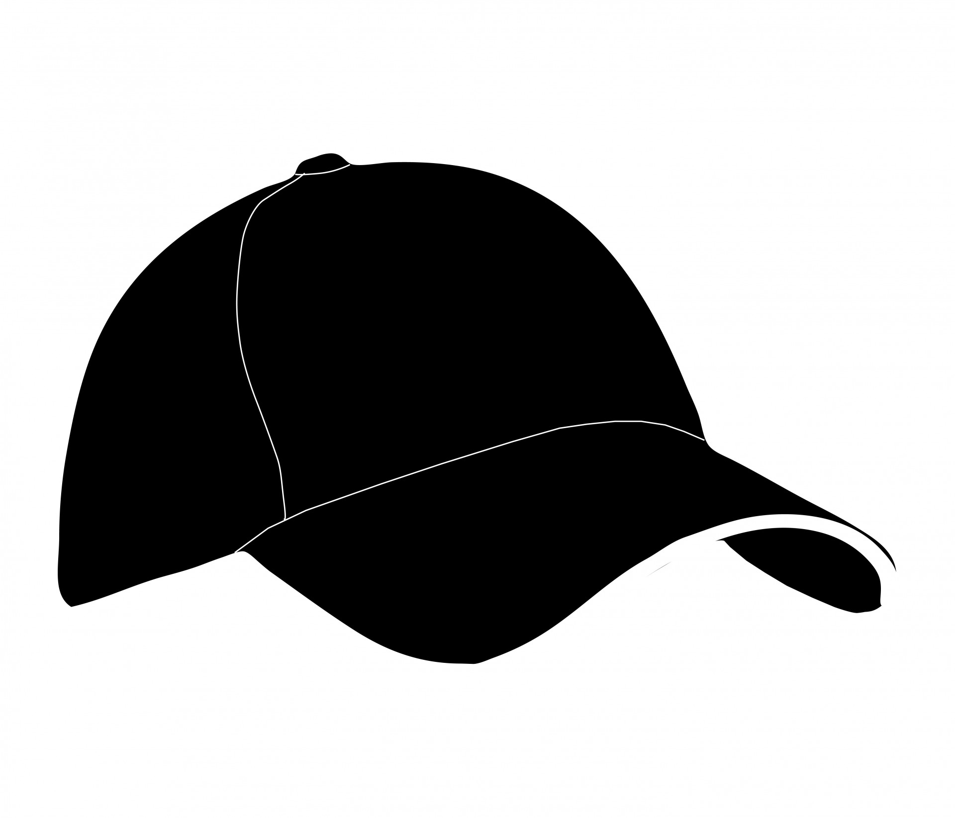 Baseball Cap Silhouette at GetDrawings | Free download