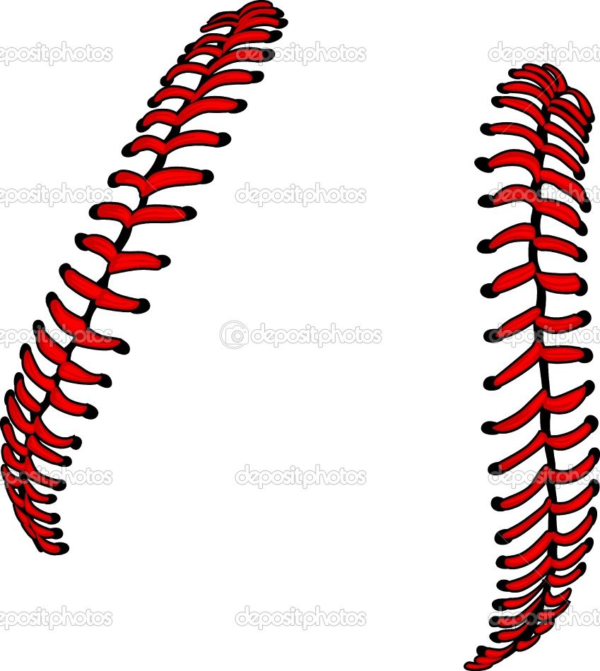 Baseball Stitches Silhouette at GetDrawings | Free download