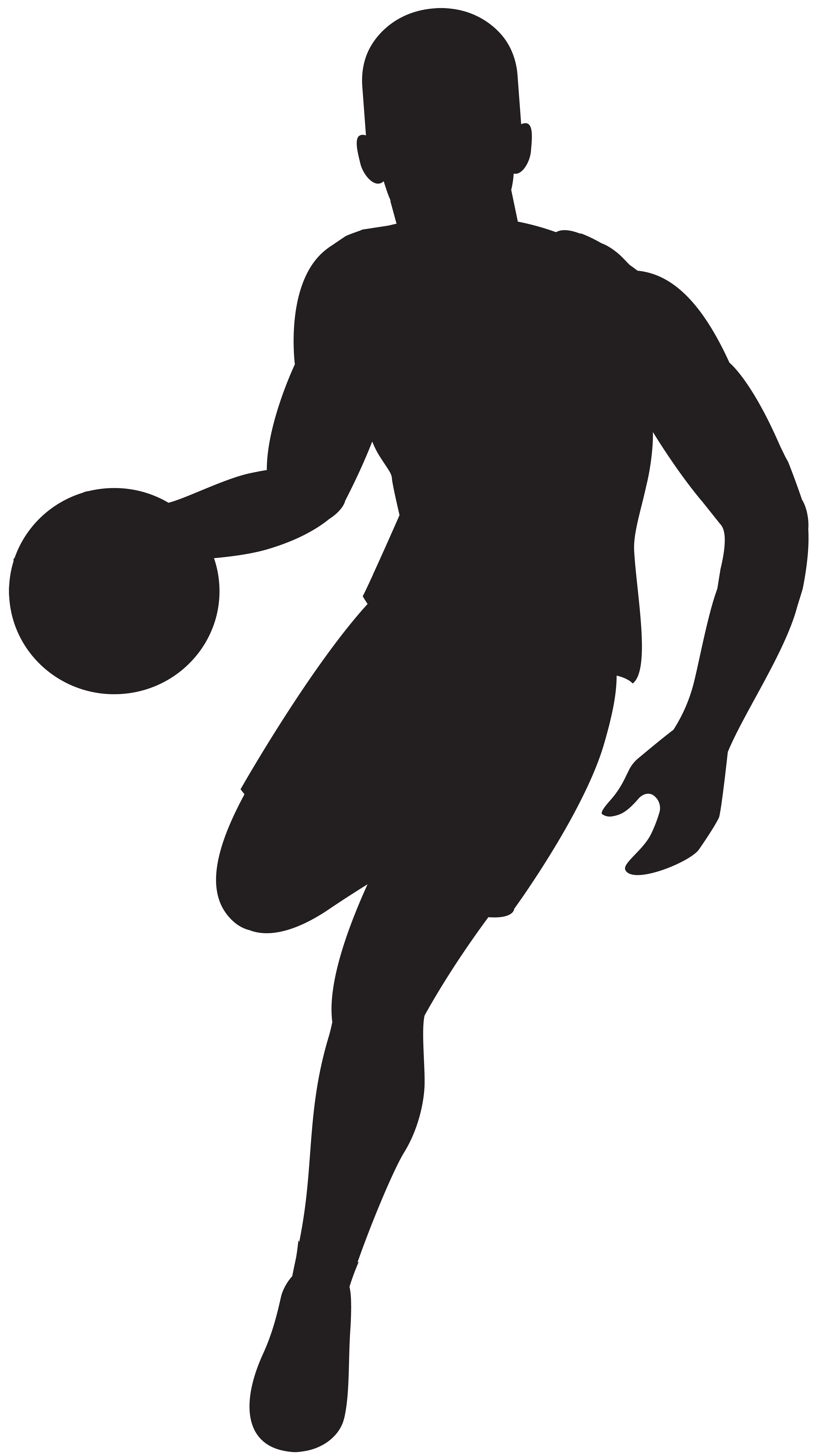 Basketball Silhouette Clipart at GetDrawings | Free download