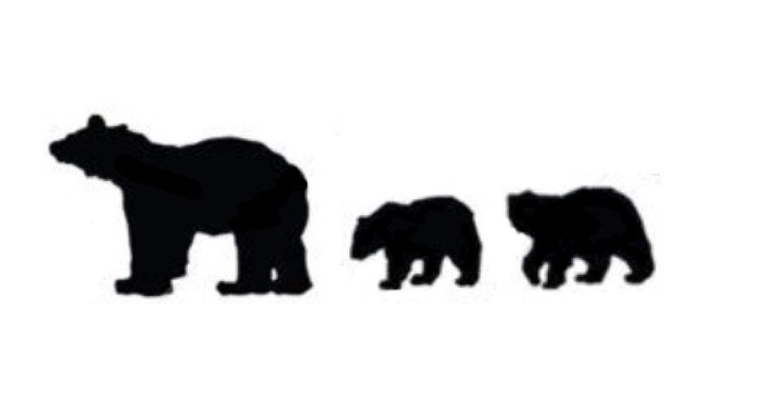Bear And Cub Silhouette at GetDrawings | Free download