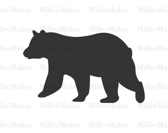 Bear And Cub Silhouette At Getdrawings 