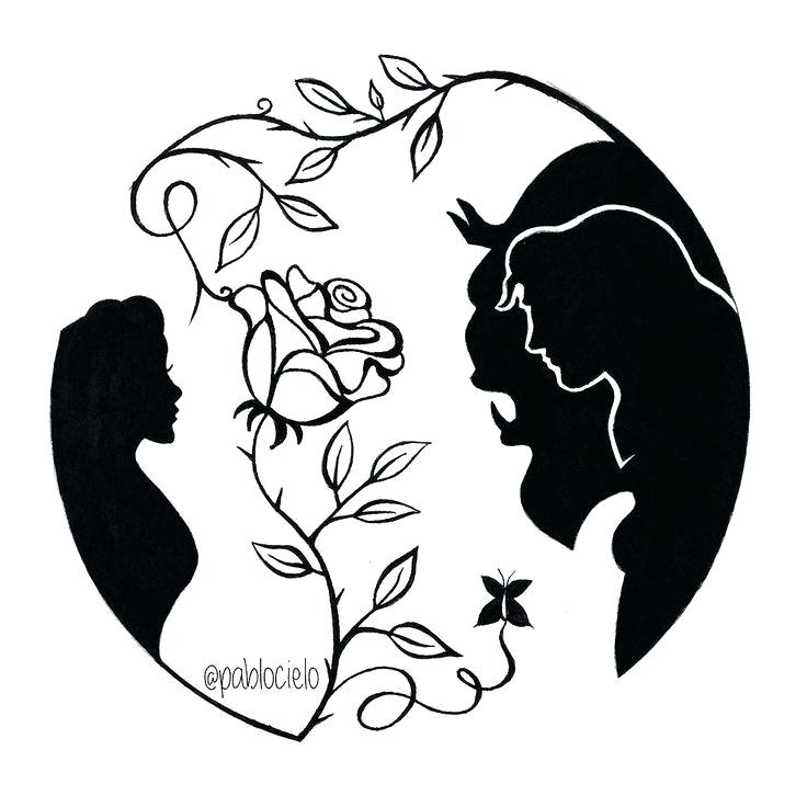 Beauty And The Beast Belle Silhouette at GetDrawings.com | Free for