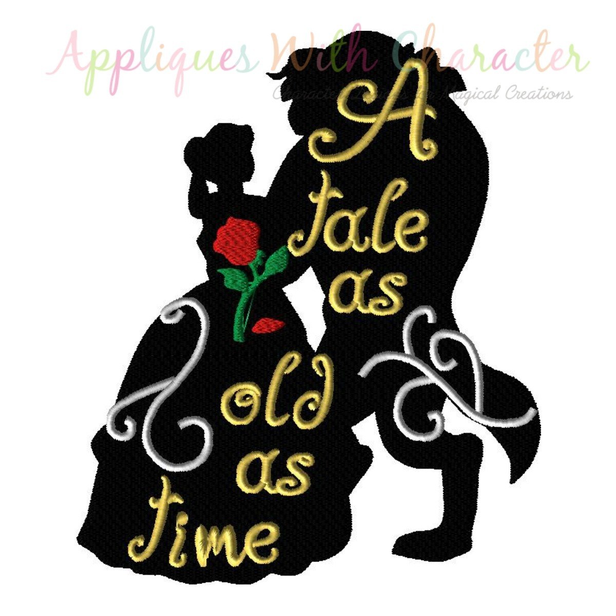 Beauty And The Beast Rose Silhouette At Getdrawings Free Download