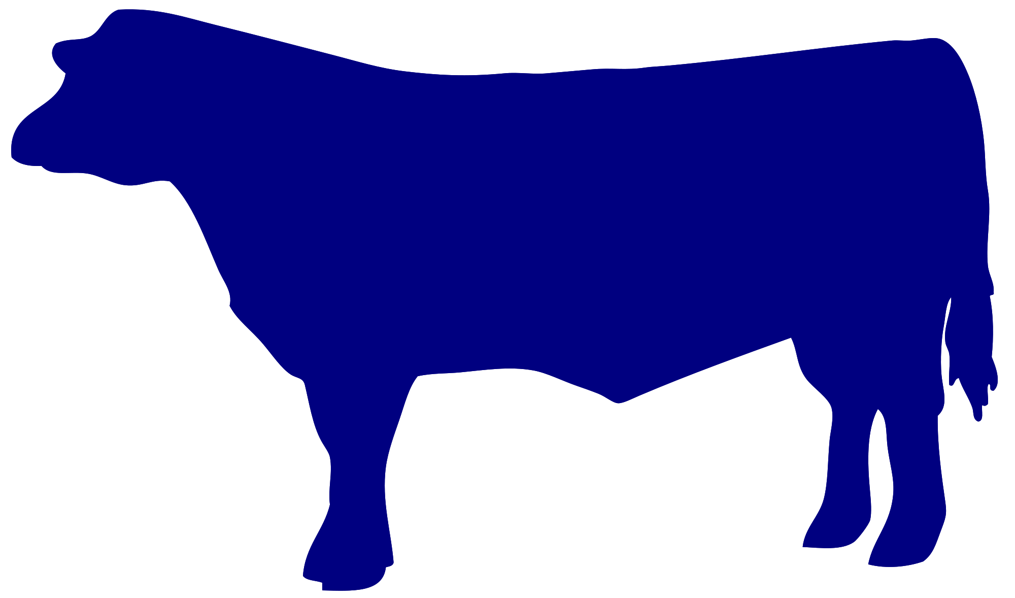 Beef Cow Silhouette At GetDrawings | Free Download