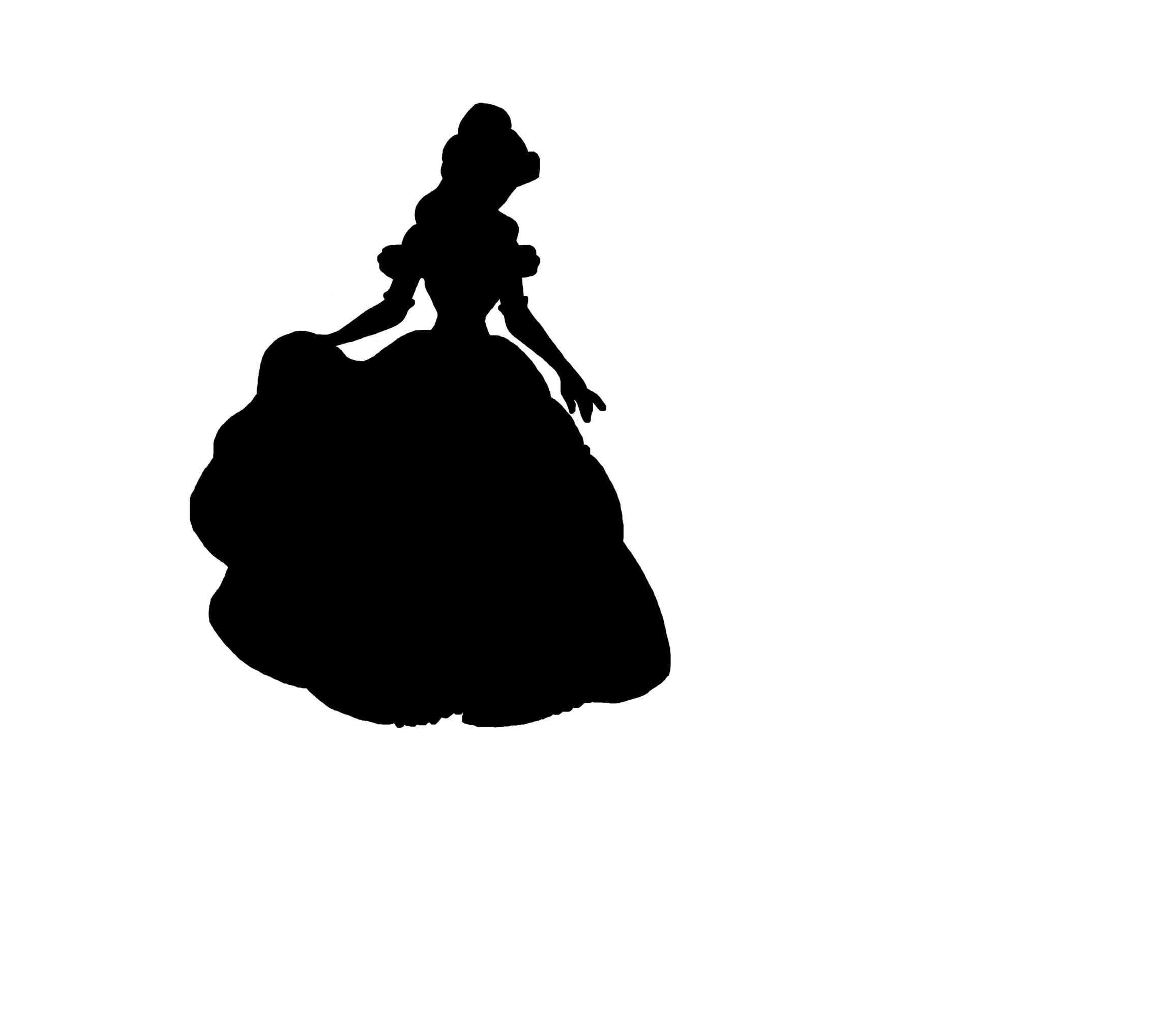 Belle Silhouette Disney At Getdrawings Free Download