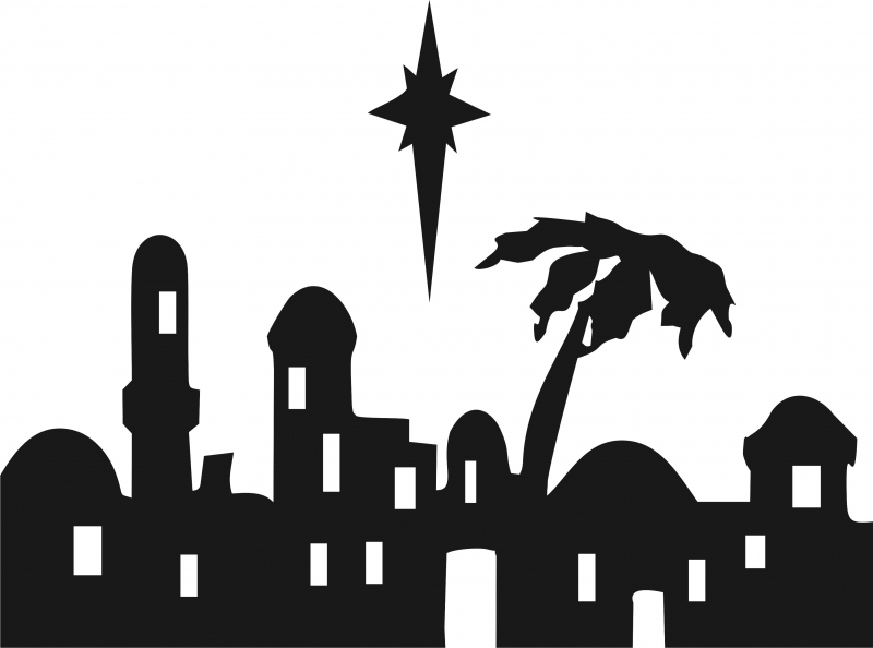 Bethlehem Star Silhouette at GetDrawings Free download