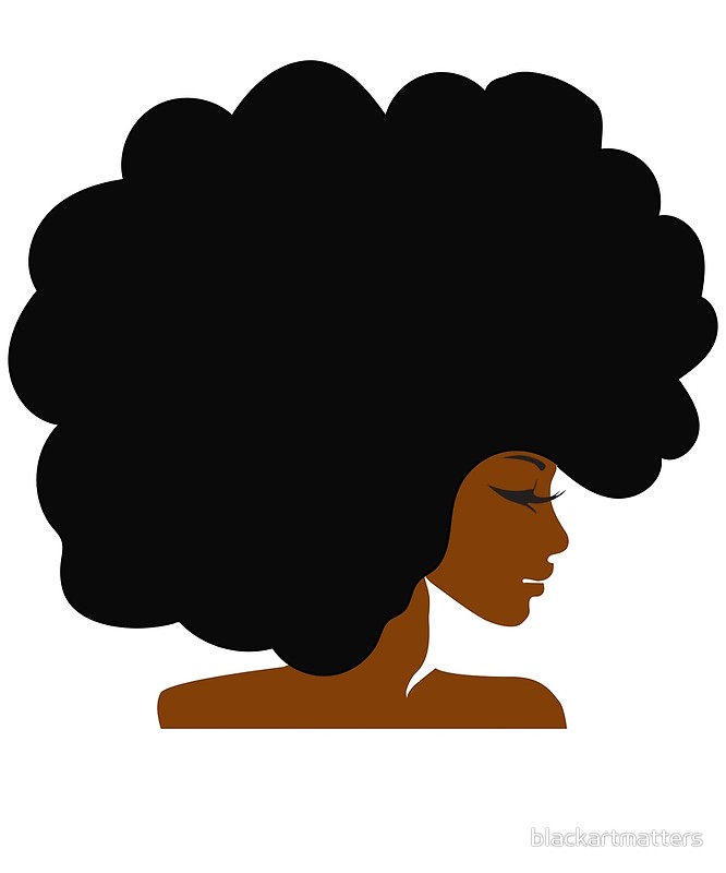 Black Woman Afro Silhouette at GetDrawings | Free download