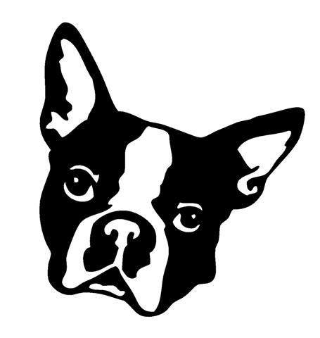 Boston Terrier Silhouette at GetDrawings | Free download