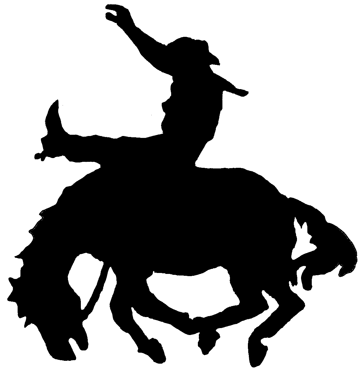 Bronco Silhouette at GetDrawings | Free download