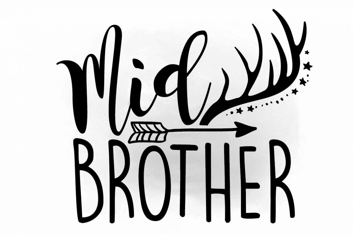 Big Brother Cutfile Design With Antlers And Arrow Svg Free Photos