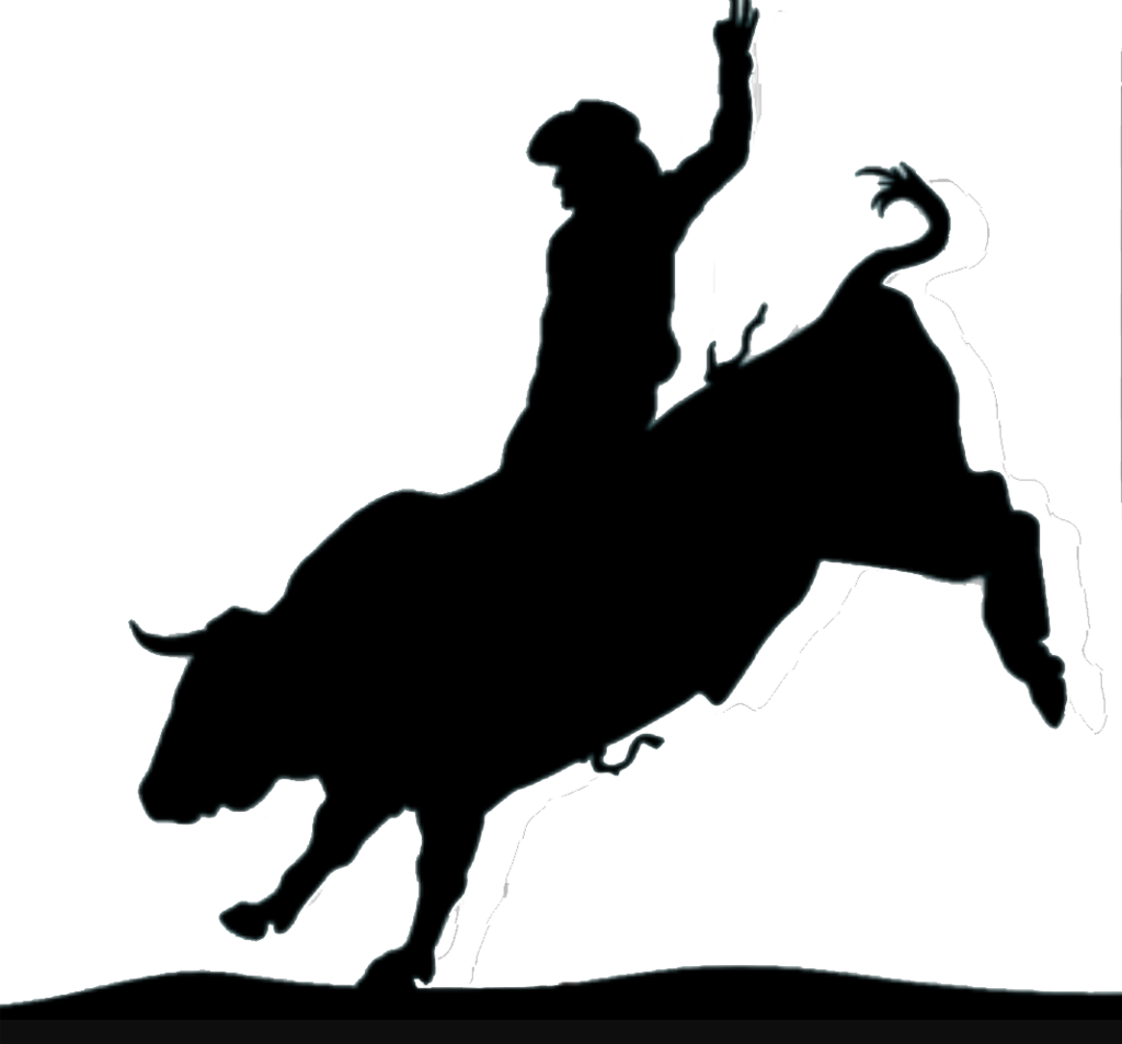 Bull Riding Silhouette at GetDrawings Free download