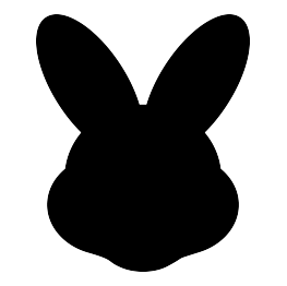 Bunny Head Silhouette at GetDrawings | Free download