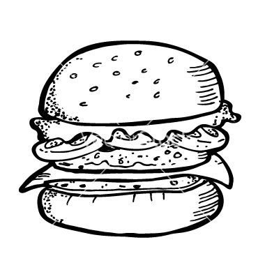 Burger Vector Silhouette At Getdrawings 