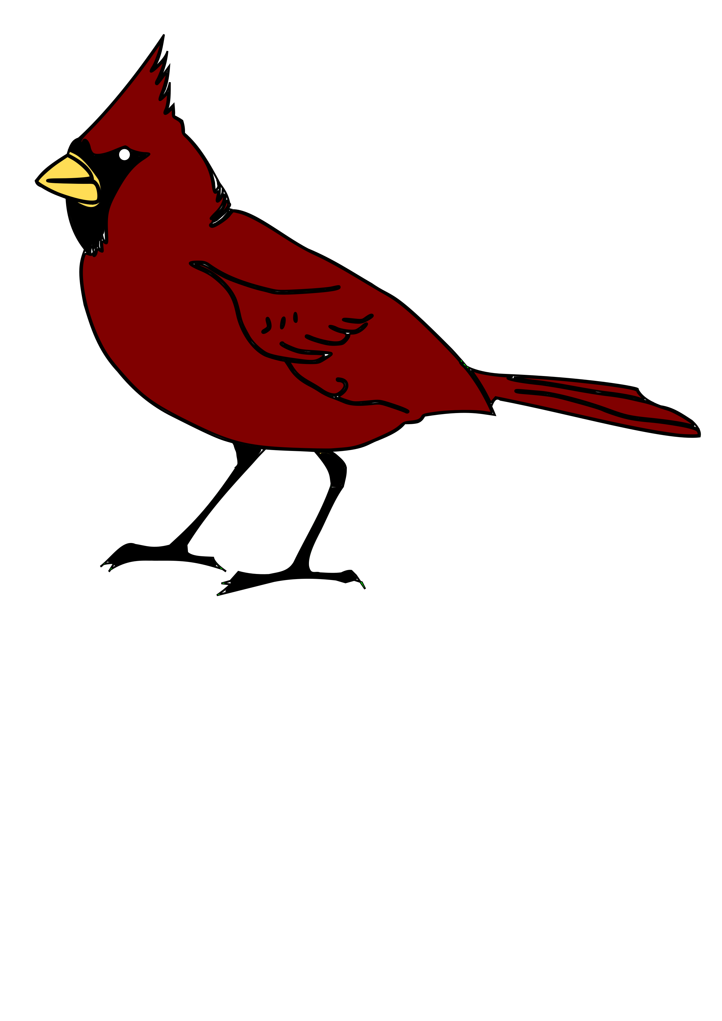 Cardinal Bird Silhouette at GetDrawings | Free download