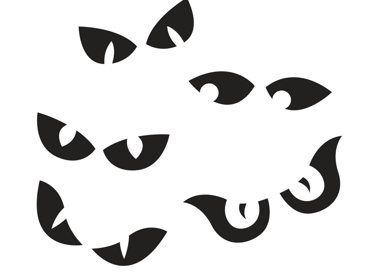 Cat Eyes Silhouette At GetDrawings Free Download