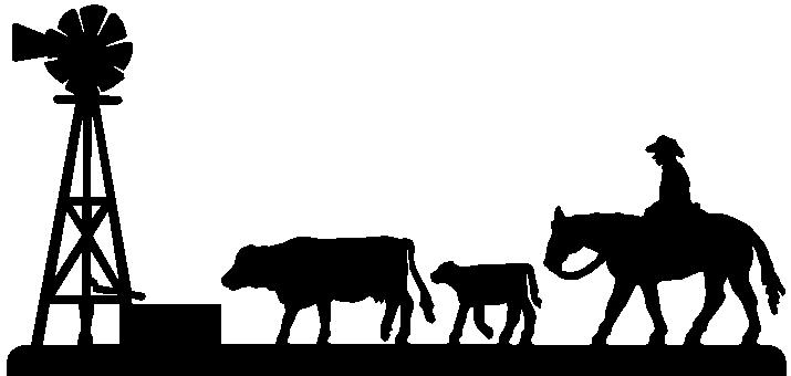 Cattle Drive Silhouette at GetDrawings | Free download