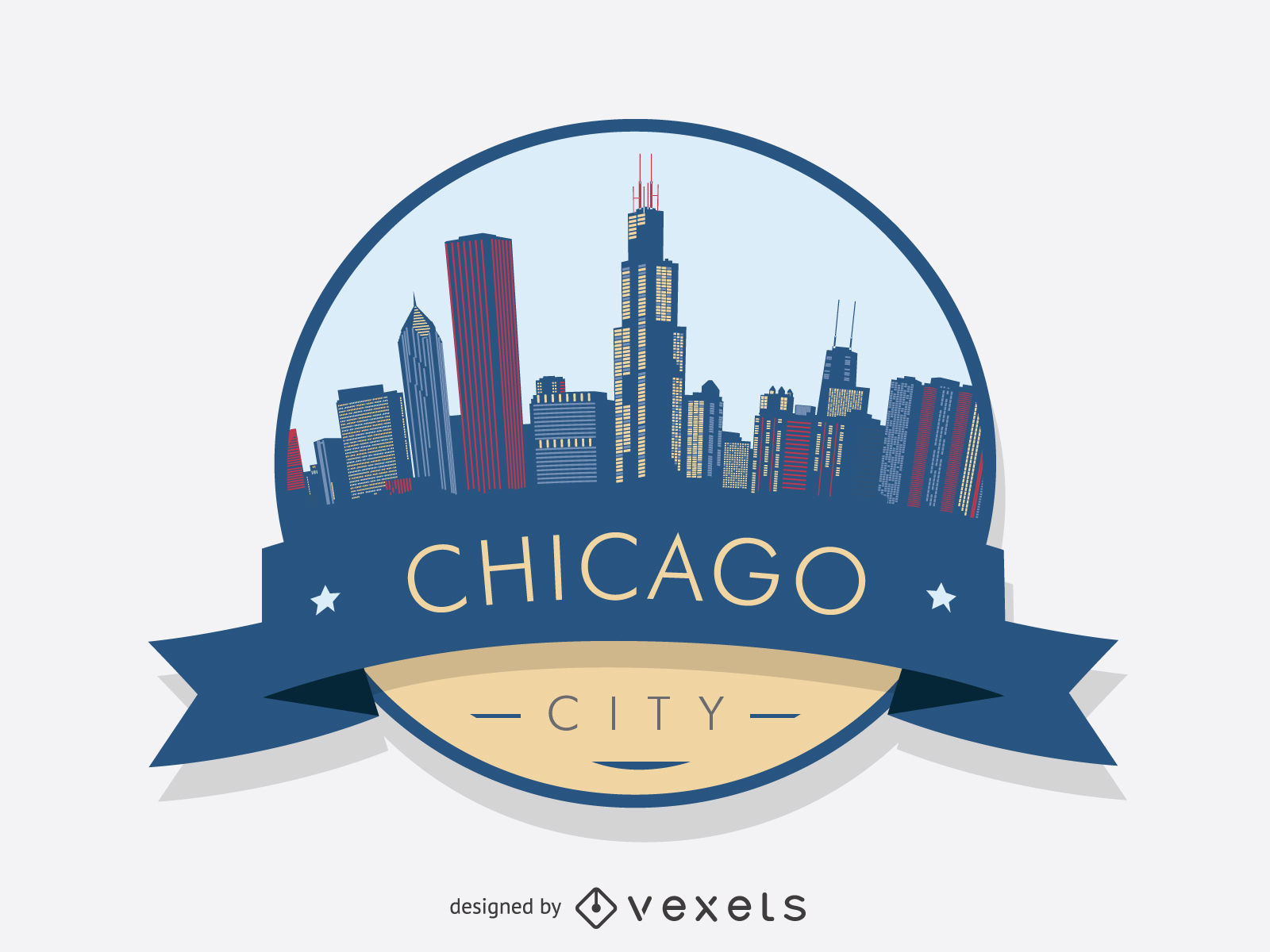 Chicago Skyline Silhouette Vector at GetDrawings Free download