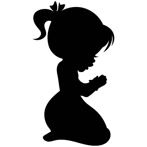 Children Praying Silhouette at GetDrawings | Free download