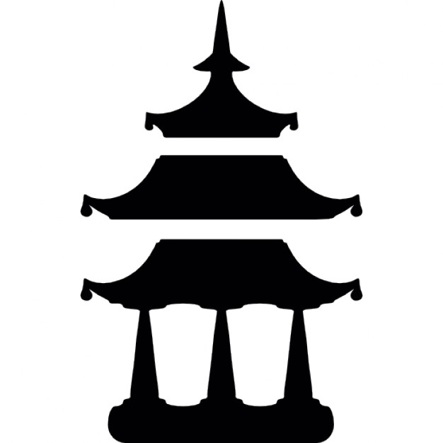 Chinese Pagoda Silhouette at GetDrawings | Free download