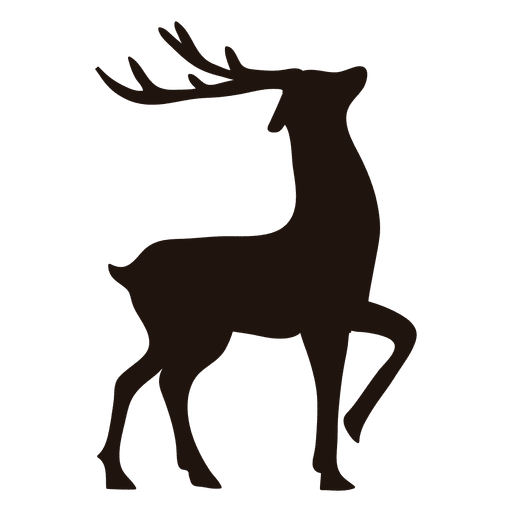 Christmas Deer Silhouette at GetDrawings | Free download