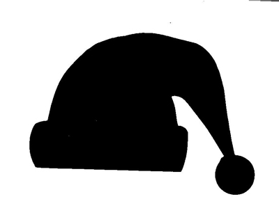 Christmas Hat Silhouette at GetDrawings  Free download