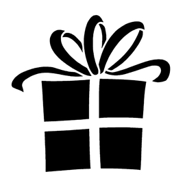 Christmas Present Silhouette at GetDrawings | Free download