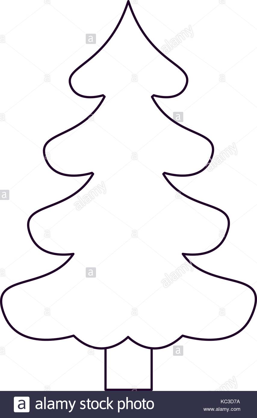 Christmas Tree Silhouette At GetDrawings Free Download