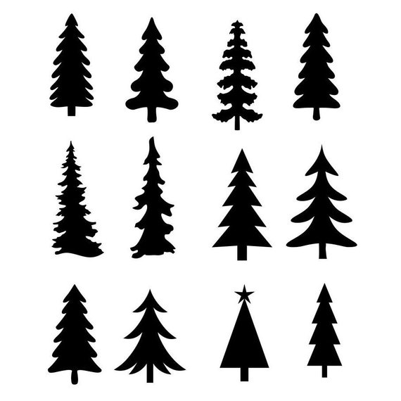 Download Christmas Tree Silhouette Clip Art at GetDrawings | Free ...