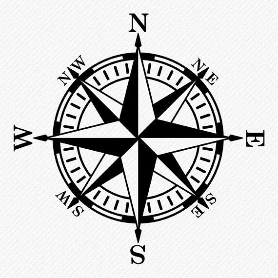 Compass Rose Silhouette at GetDrawings | Free download