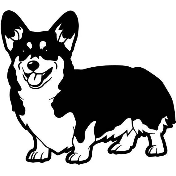 Corgi Silhouette Clip Art at GetDrawings | Free download