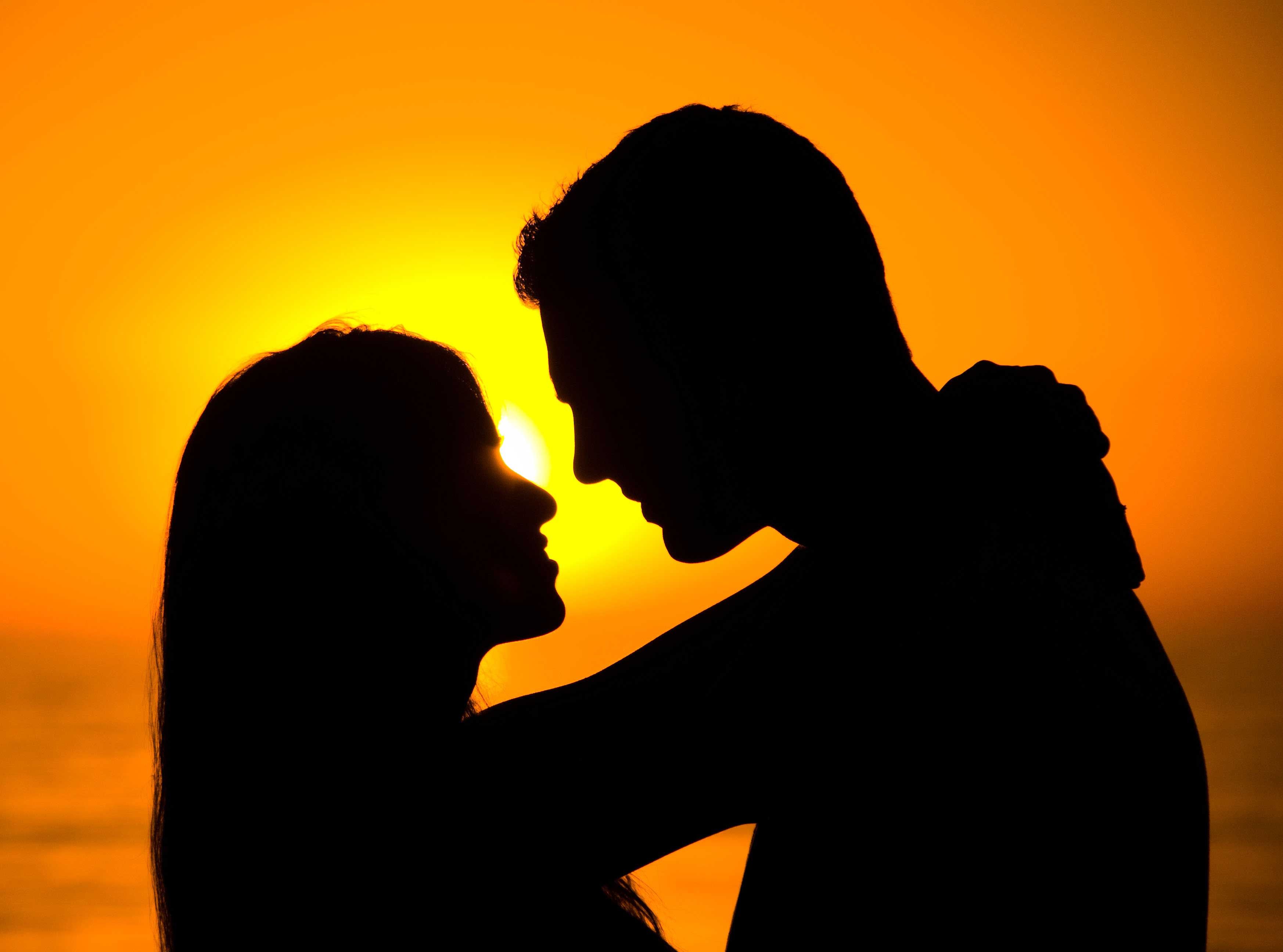 Couple Silhouette Sunset At Getdrawings Free Download