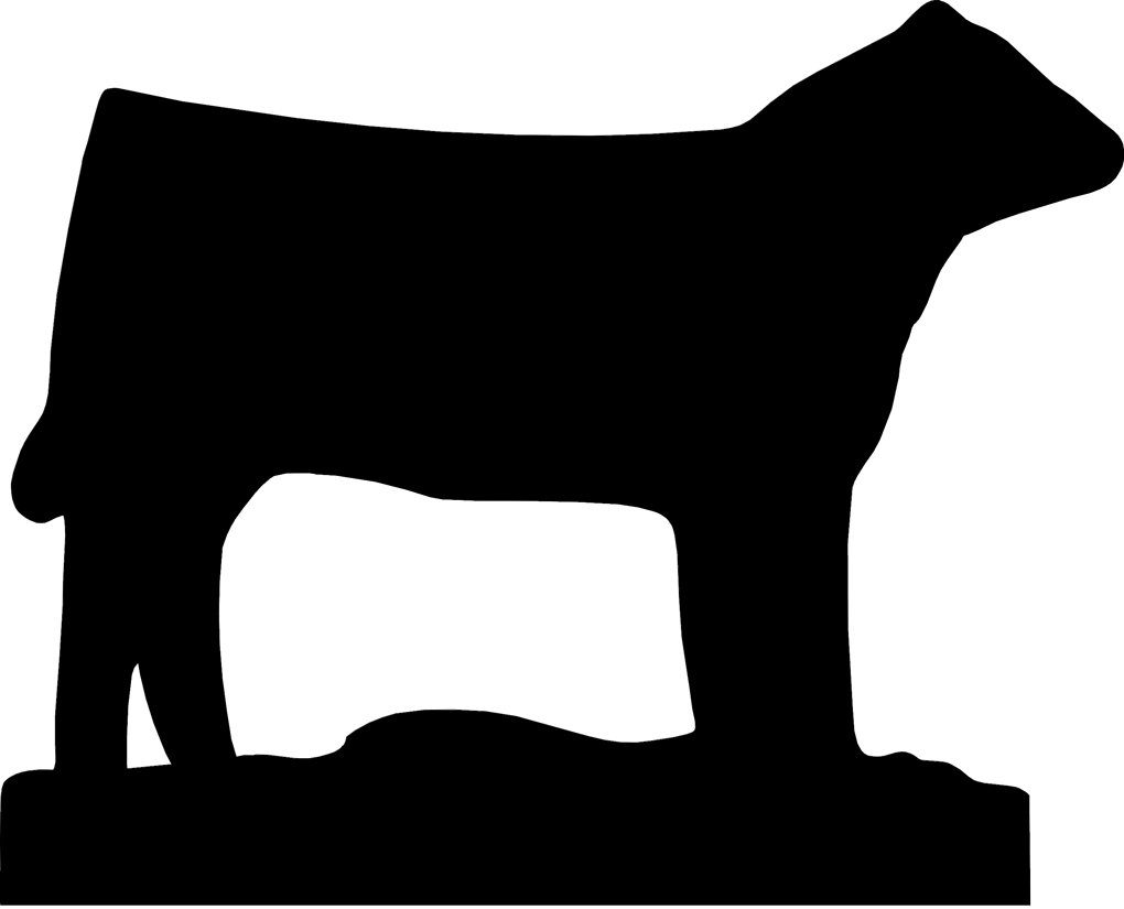 Cow Silhouette Outline at GetDrawings | Free download