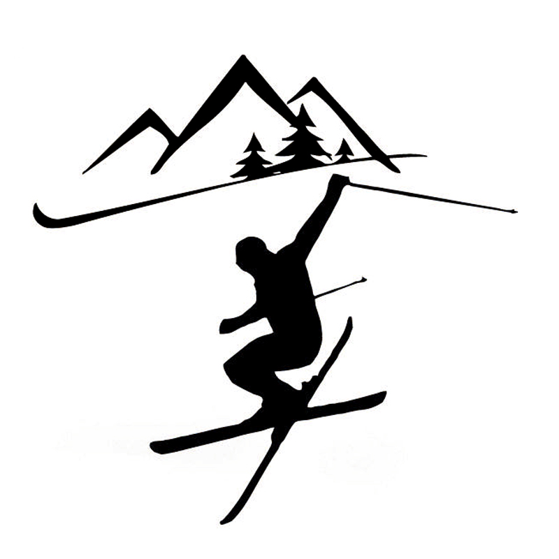 Cross Country Skier Silhouette at GetDrawings | Free download