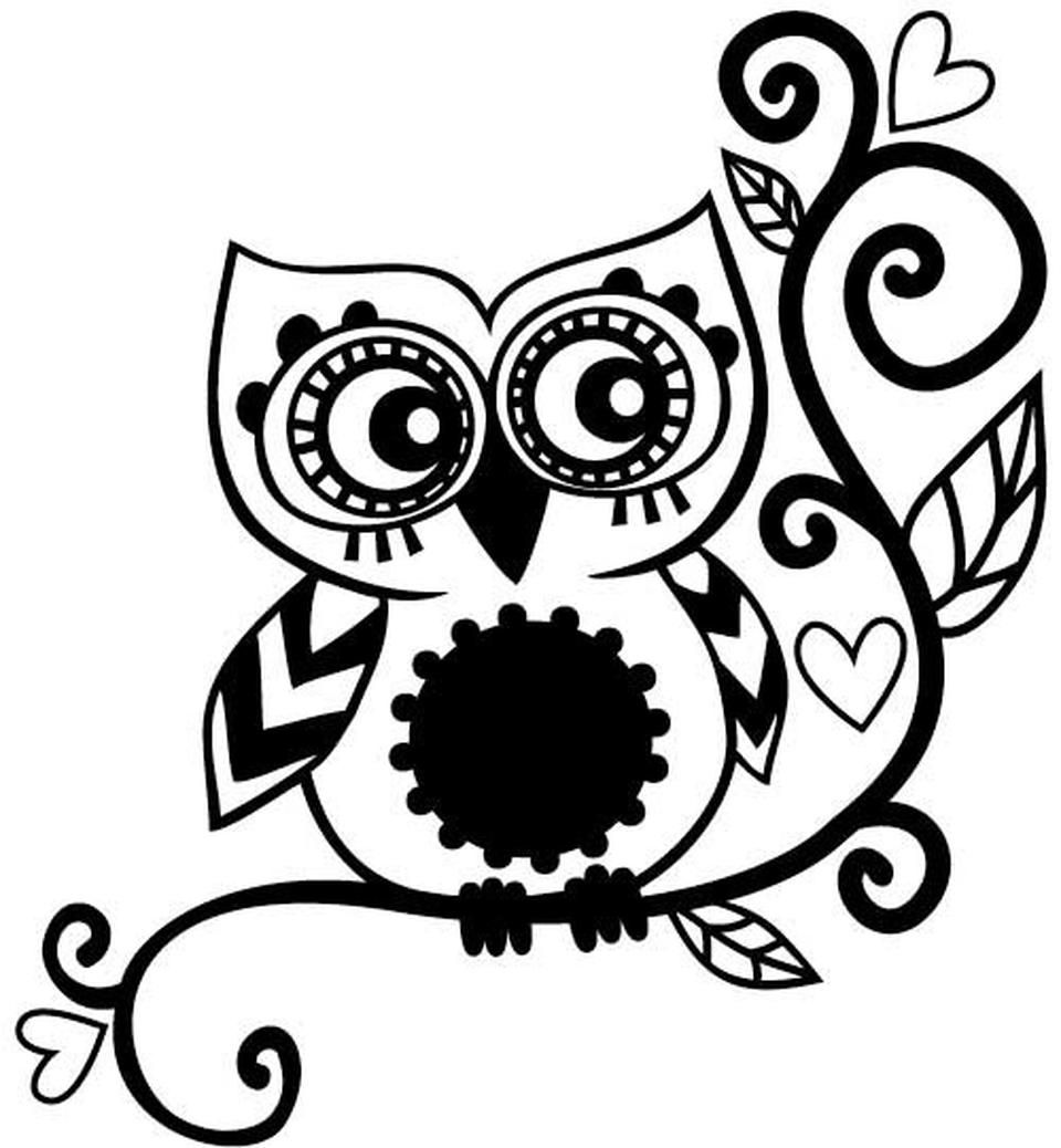Cute Owl Silhouette at GetDrawings | Free download