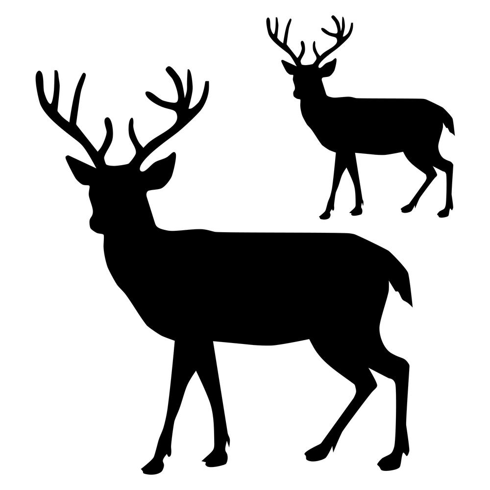 Deer Buck Silhouette at GetDrawings | Free download