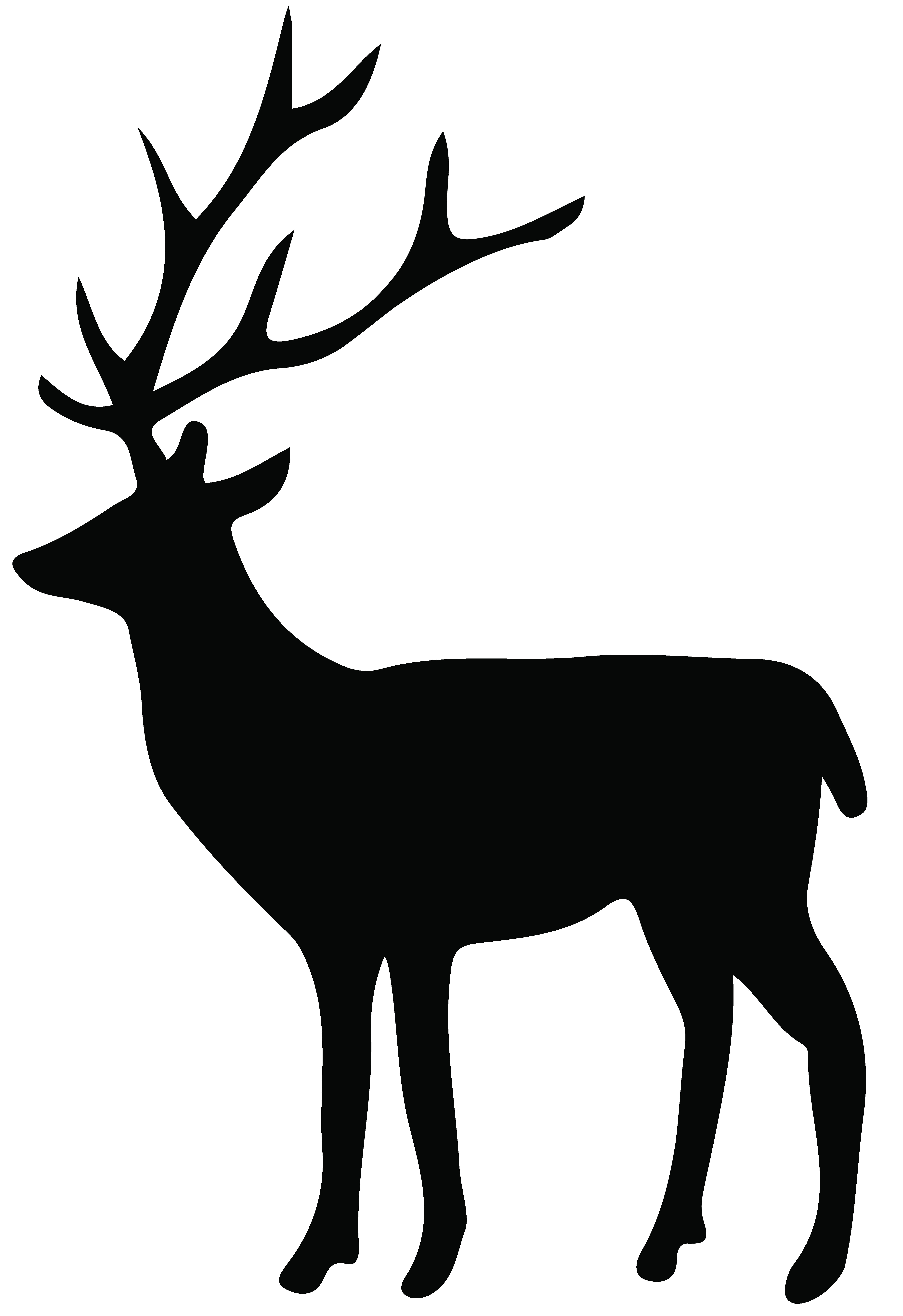 Deer Head Silhouette Printable at GetDrawings Free download