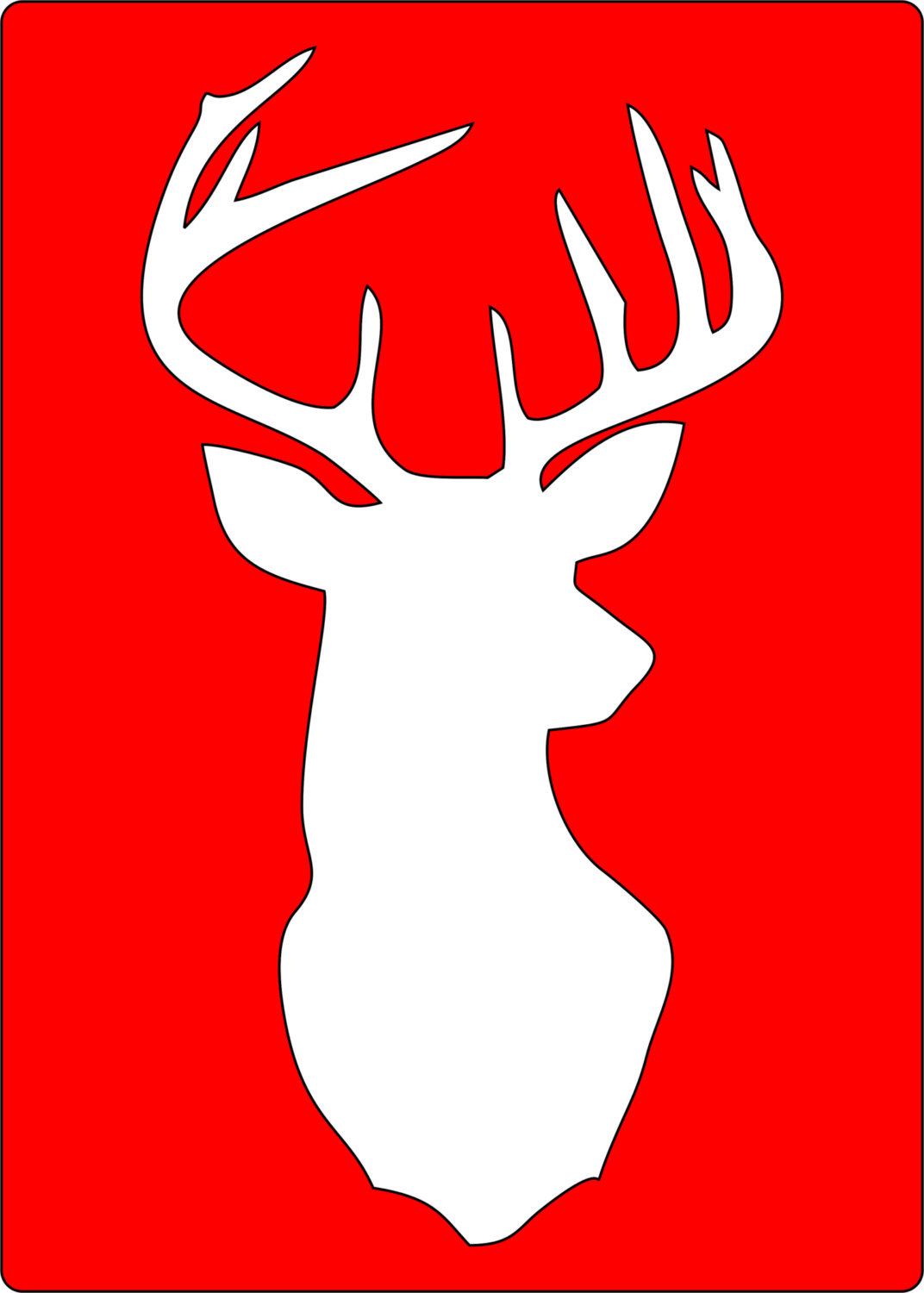 Deer Template Printable