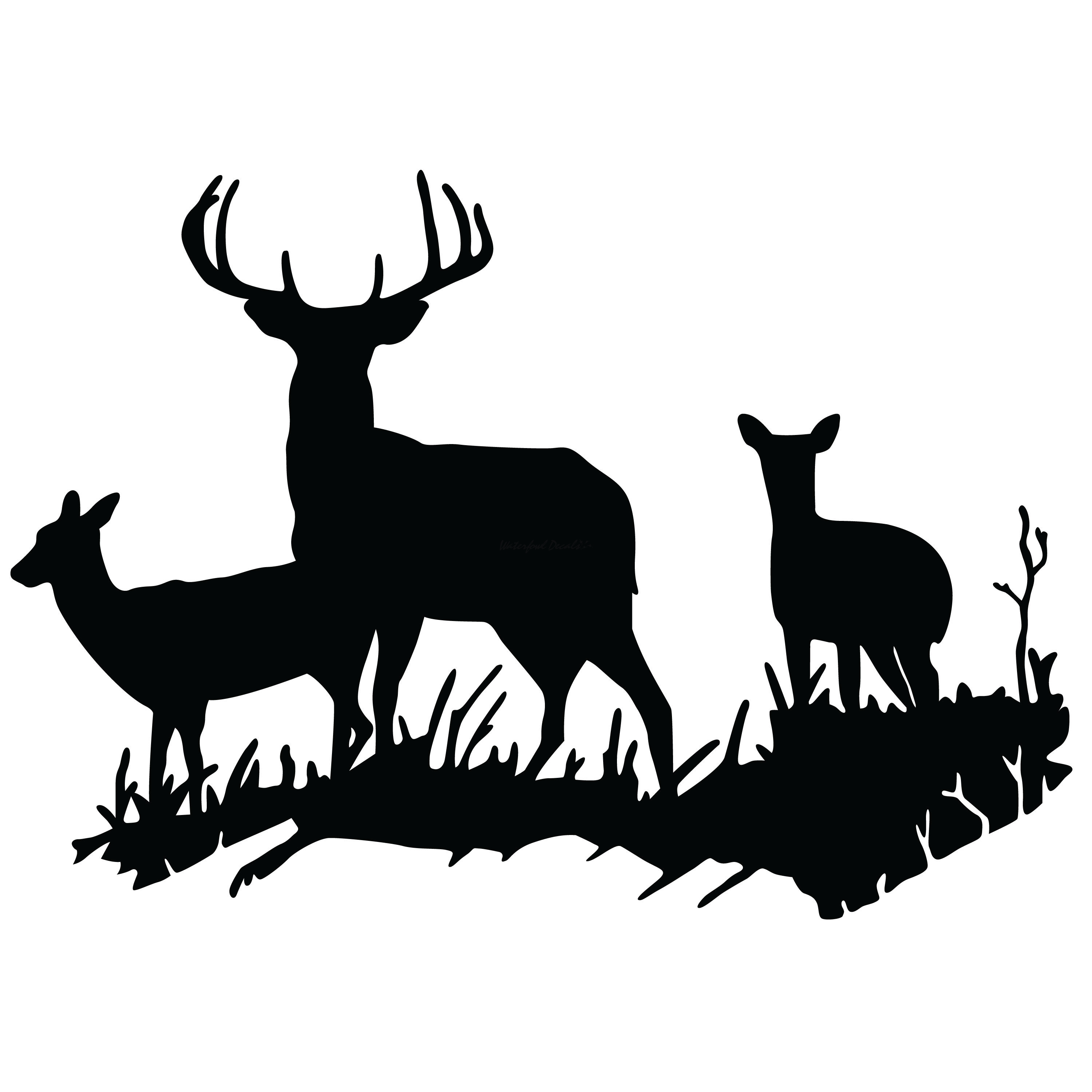 Deer Scene Silhouette at GetDrawings Free download