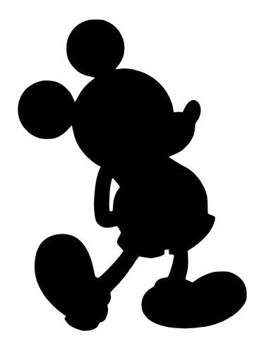 Disney Mickey Mouse Iron-On Applique - Minnie Pink Silhouette