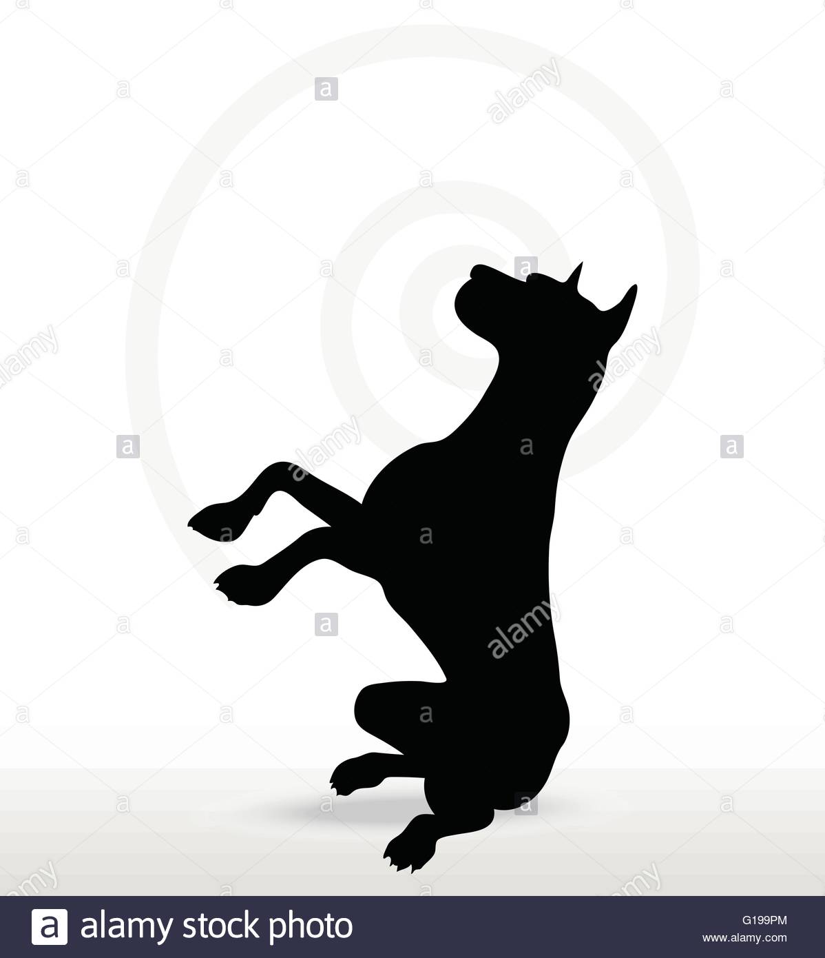 Dog Jumping Silhouette At Getdrawings Com Free For
