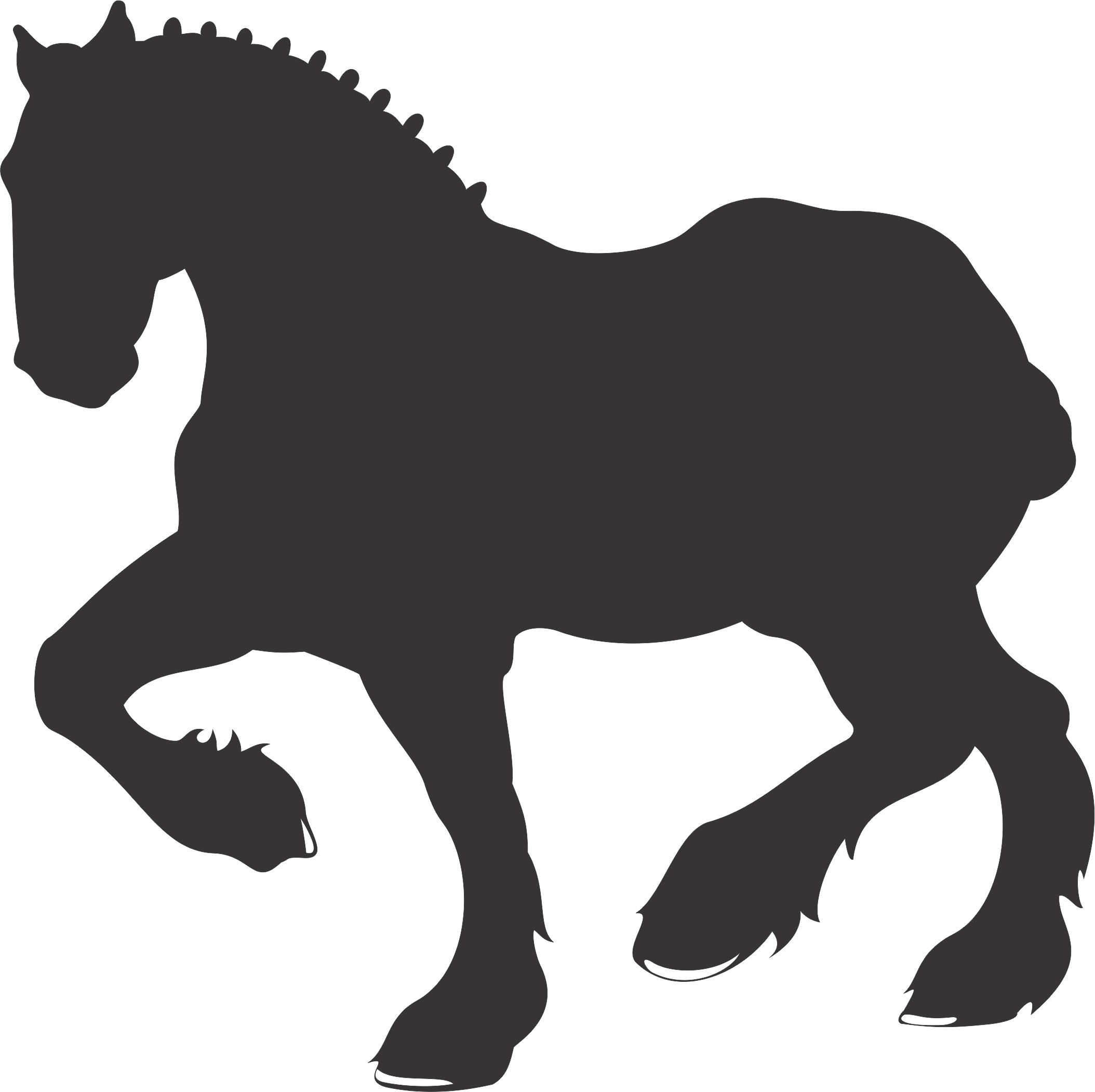 Draft Horse Silhouette At Getdrawings Free Download