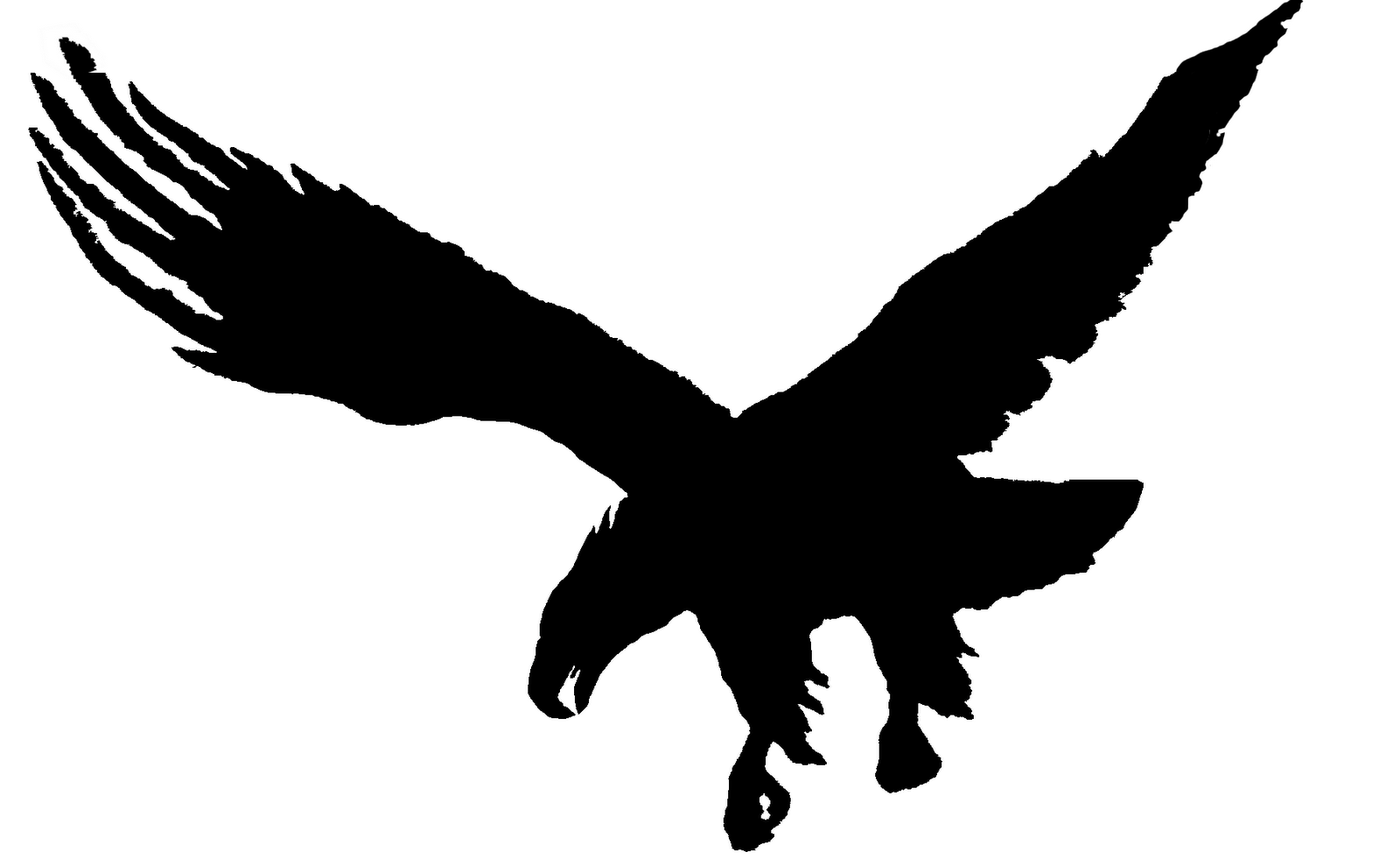 Eagle In Flight Silhouette at GetDrawings | Free download
