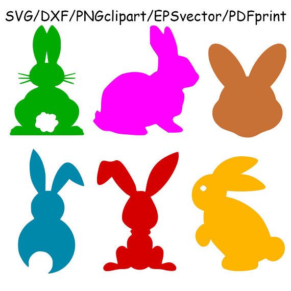 Silhouette Easter Bunny Rabbit Clipart : 20 Bunny Rabbit Silhouettes