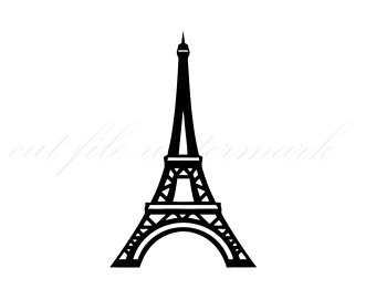 Eiffel Tower Black Silhouette at GetDrawings | Free download