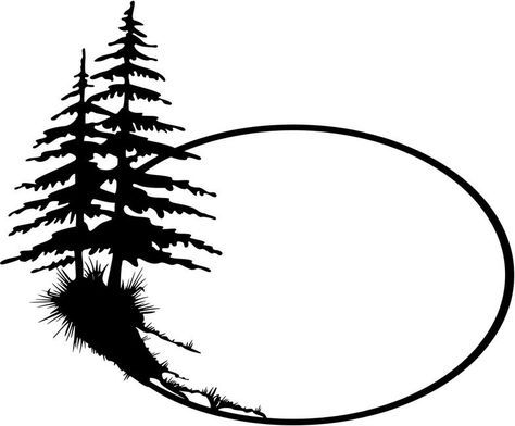 Evergreen Tree Silhouette at GetDrawings | Free download