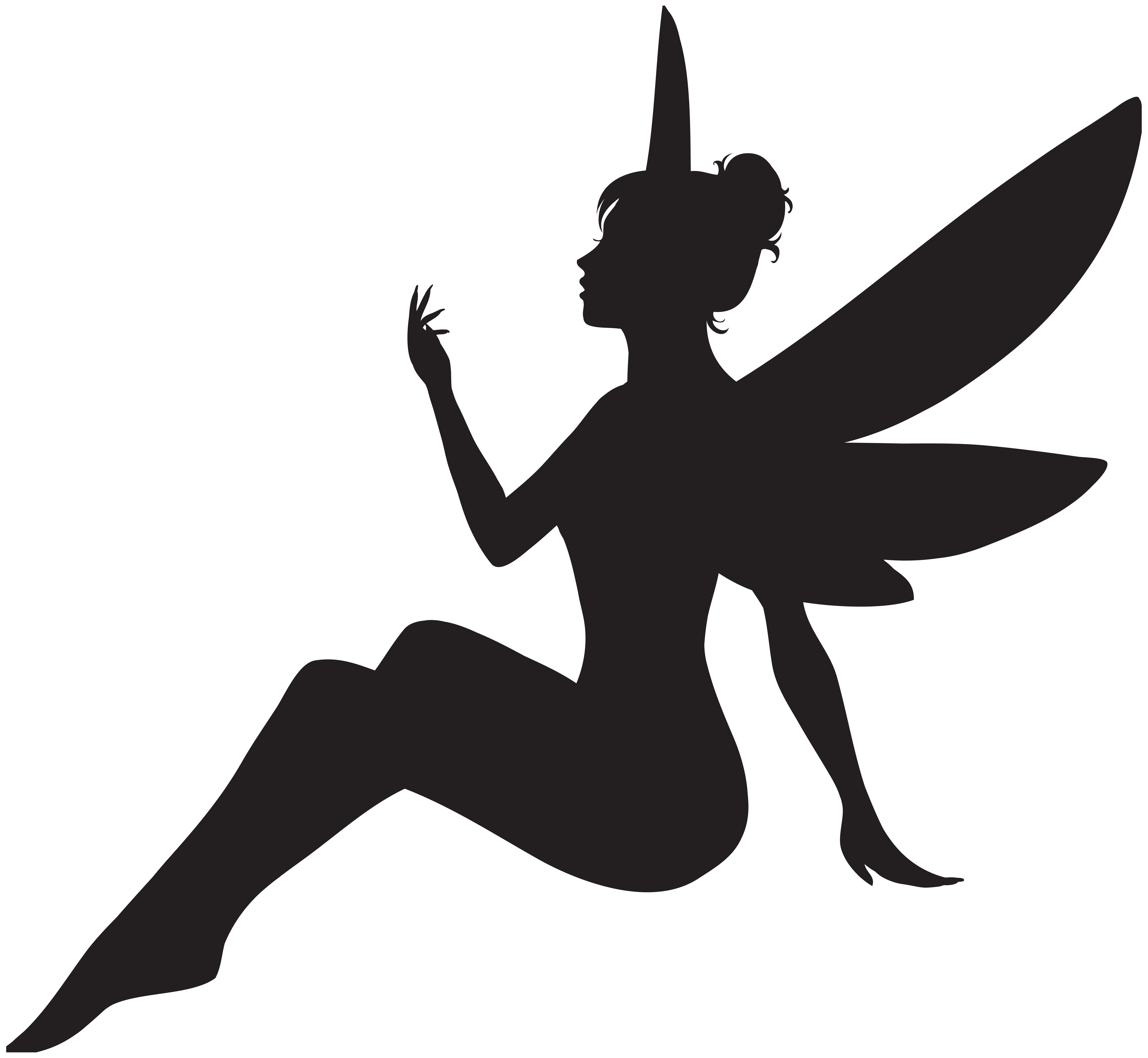 Fairy Silhouette Free at GetDrawings Free download