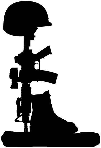 Fallen Soldier Memorial Silhouette At Getdrawings Free Download