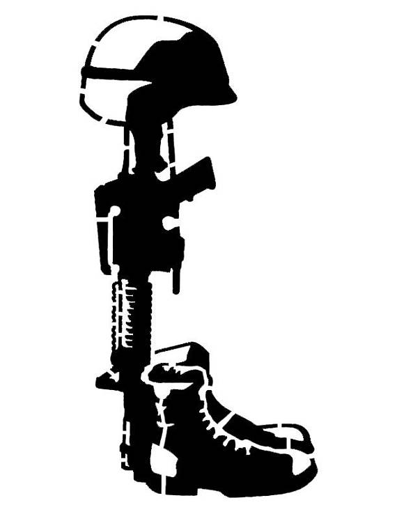 Fallen Soldier Silhouette at GetDrawings Free download